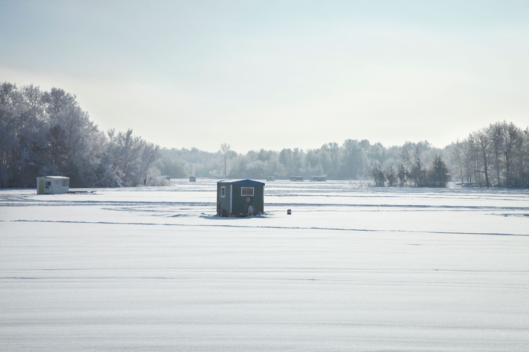 fish house on ice